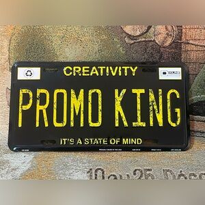 PROMO KING Creativity It’s a State of Mind Embossed Aluminum Marketing